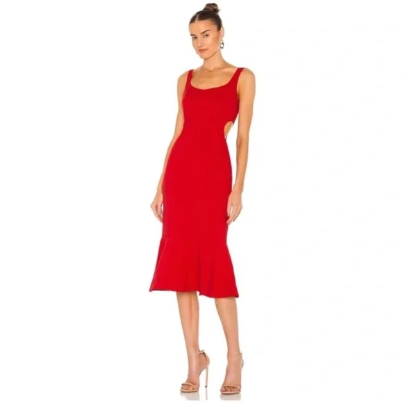 LIKELY Revolve red midi flare dress NWT LIKELY Revolve red midi flare dress NWT